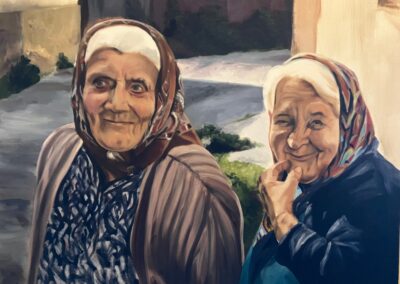 Two Slovakian Ladies Have Their Picture Taken