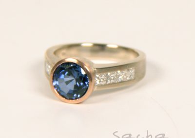 Sapphire & Diamond Ring